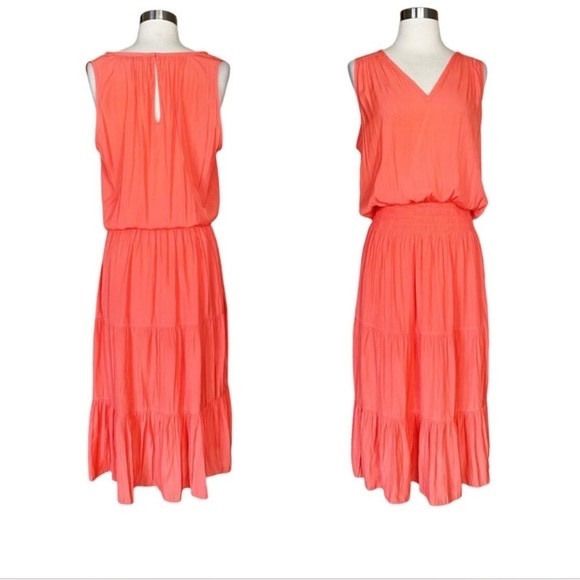 Ramy Brook - Edenn Midi Lined Tiered Dress - Picture 1 of 3